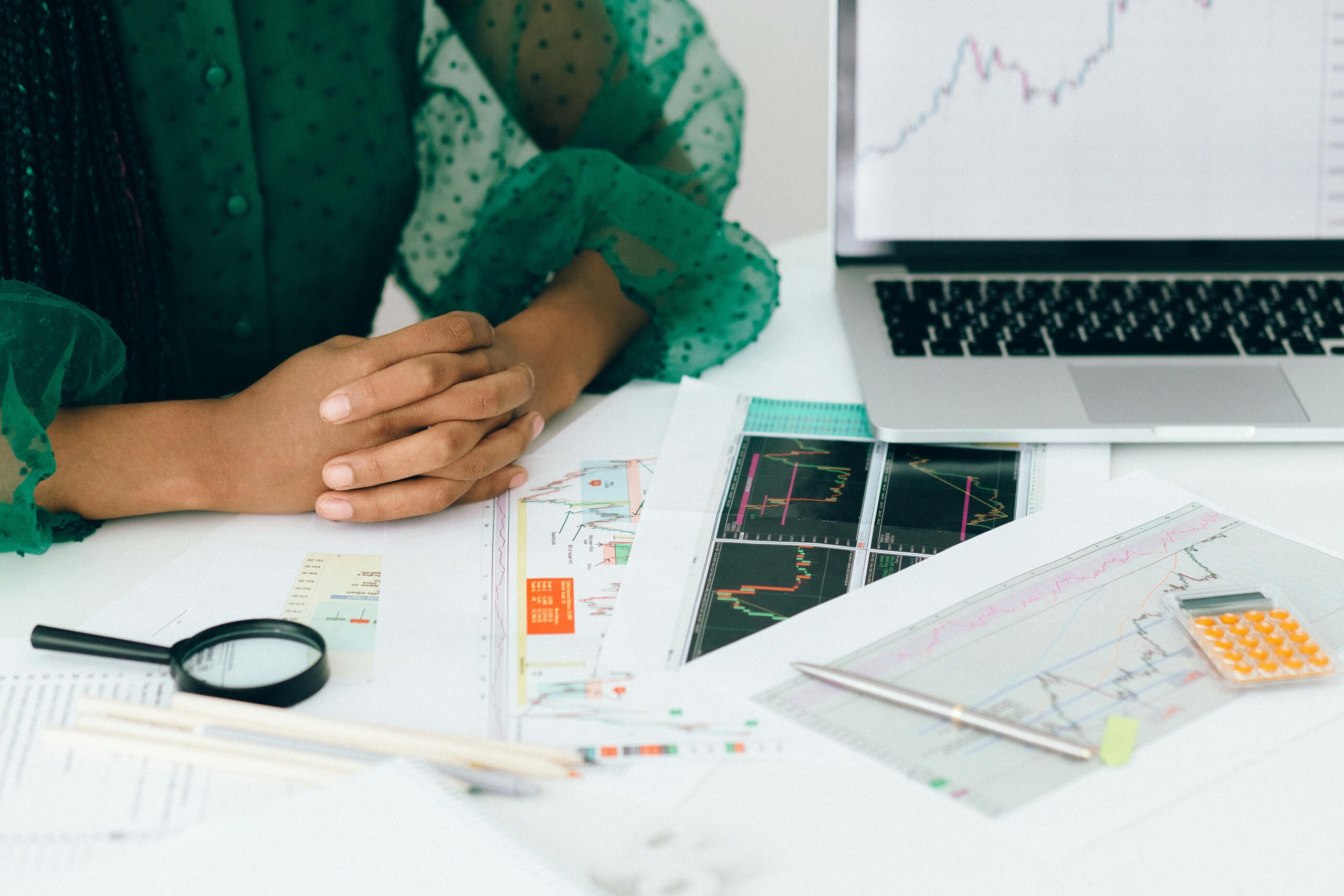 financial documents on desk